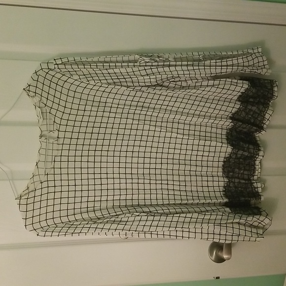 Black and white checkered shirt by Reitmans sz xl - Picture 1 of 4